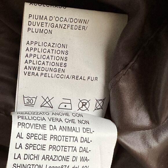 Bruno Benini Down Vest Fur Trimmed Hood - Picture 8 of 9